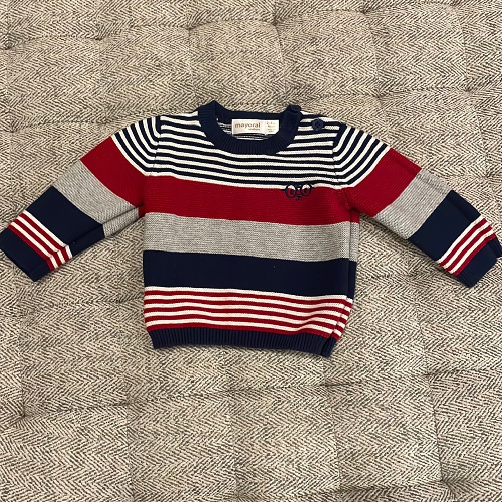 Mayoral sweater size 2-4 mths